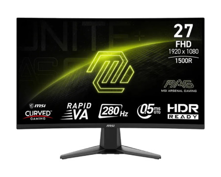 MSI 27'' MAG 276CXF FHD 1920x1080 280Hz FreeSync Premium zakrivljeni gaming monitor
