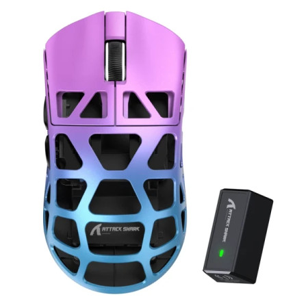 Attack Shark R3 PAW3395 Purple Blue