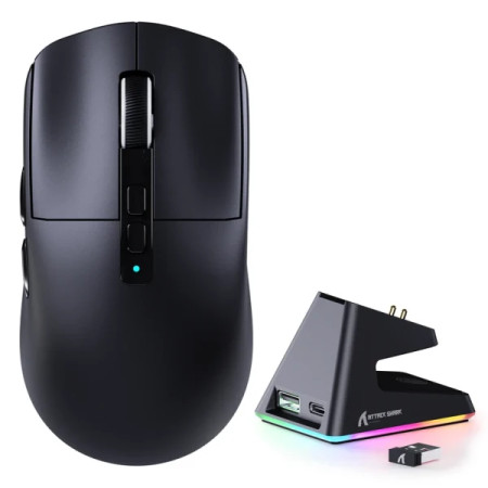 Attack Shark X6 PAW3395 Black + Charging Dock