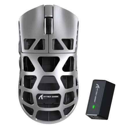 Attack Shark R3 PAW3395 Silver Gray