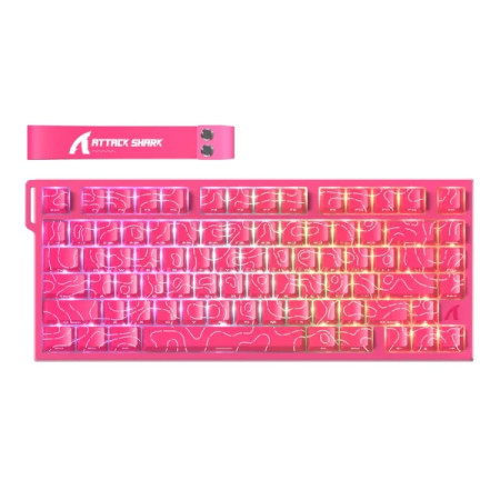 Attack Shark R82HE Magnetic Switches Pink Countur