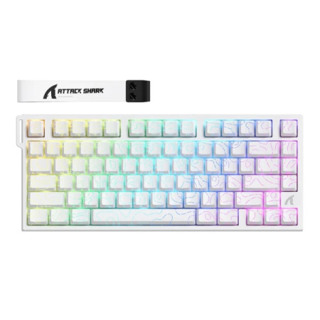 Attack Shark R82HE Magnetic Switches White Countur