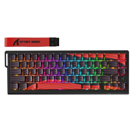 Attack Shark  X68 Pro Magnetic Swith Black red