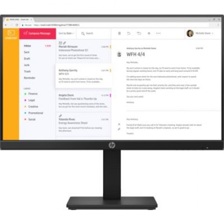 HP P24h G4 Monitor 23.8'' 7VH44AA